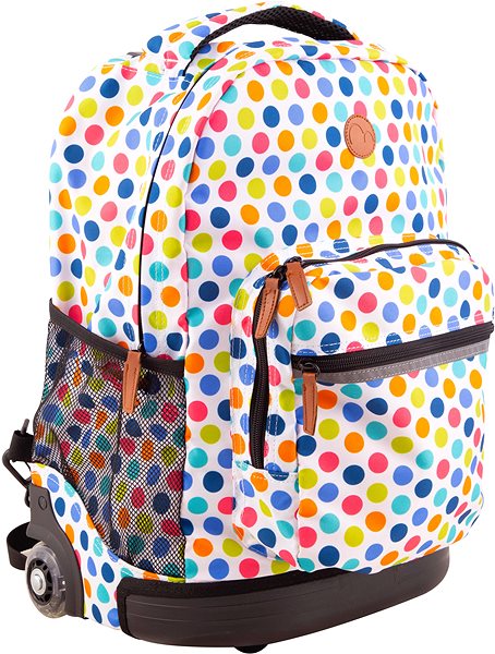 School Backpack Imaginarium - School Backpack with Wheels Polka Dots Screen