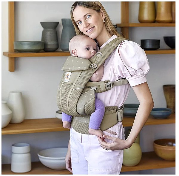 Babahordozó Ergobaby Omni Breeze - Soft Olive Diamond ...