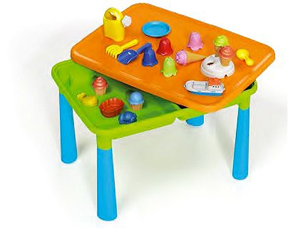 Children's furniture Adriatic table with one chair coloured, foldable .