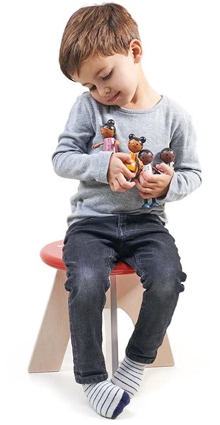 Figures Tender Leaf Set of wooden figures Humming Bird Doll Family ...