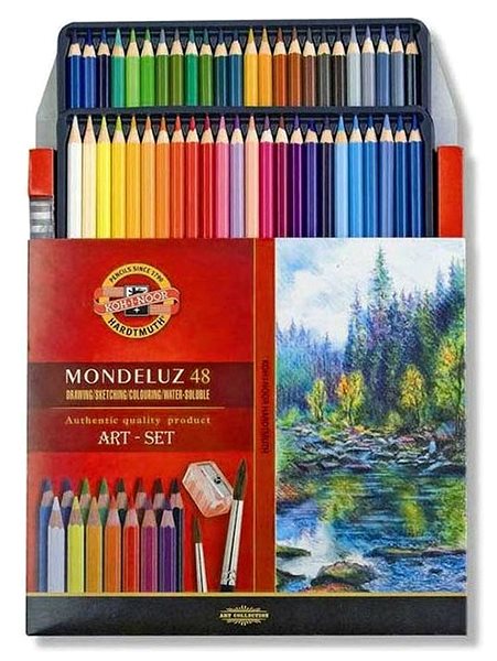 Coloured Pencils KOH-I-NOOR Watercolour pencil set, 48 pcs ...