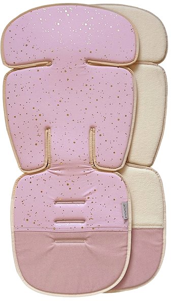 Podložka do kočíka Pinkie predĺžená podložka Shine Gold Pink ...