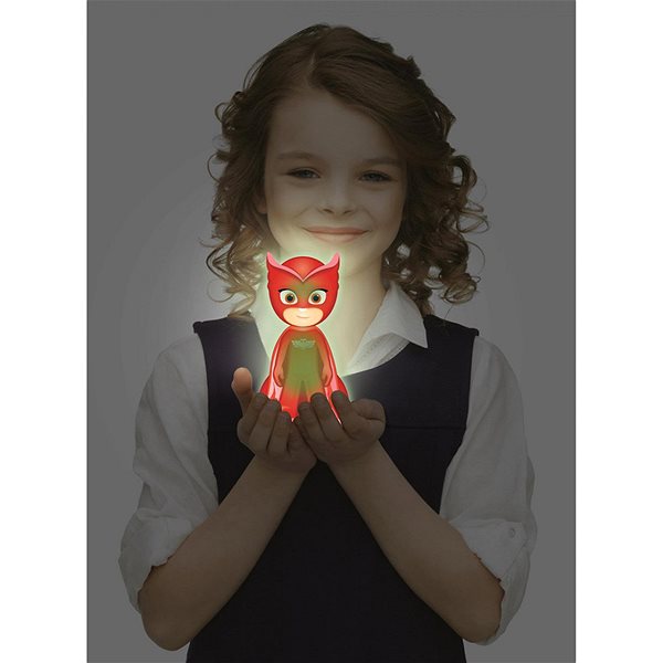 Noční světlo Lexibook Designové noční světlo LED 3D PJ Masks Owlette 13 Cm ...