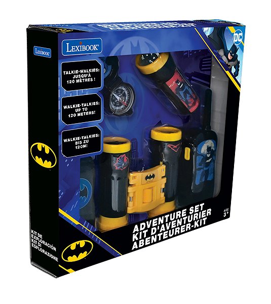 Dětská vysílačka Lexibook Dobrodružná sada Batman s vysílačkami, dalekohledem a kompasem ...