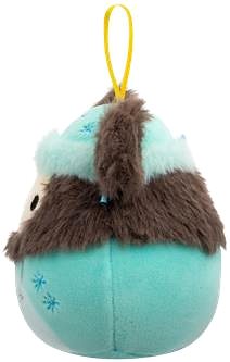 Squishmallows Christmas Ornament Rilo the Yeti in Winter Jumpsuit Plush Toy.