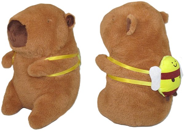 Plush Vizopol Kapybara with backpack 35 cm .