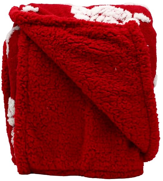 Deka Home Elements Deka s beránkem, jacquard vzory Růže, červená ...