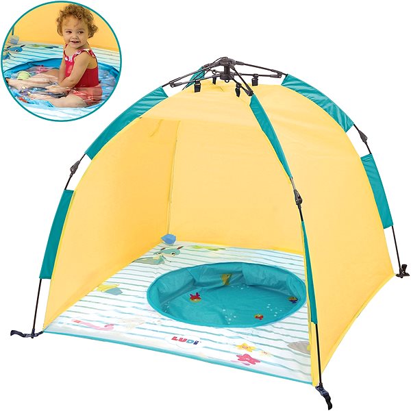 Tent for Children Ludi Tent with Pool, UV-protection Features/technology