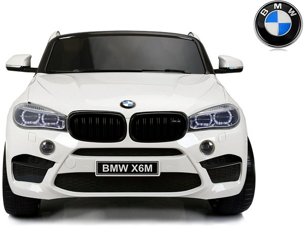 Elektrické auto pre deti BMW X6 M biele Screen
