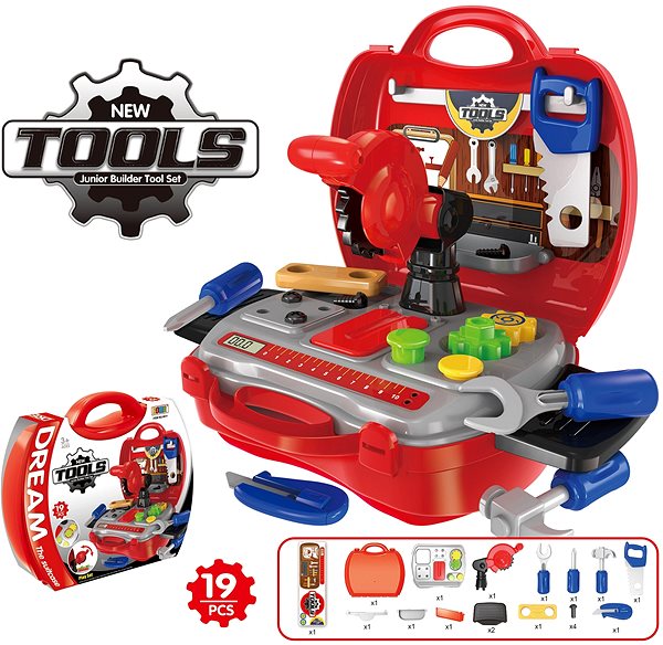 Kinderwerkzeug Werkzeug-Set im Werkzeugkoffer für Kinder ...