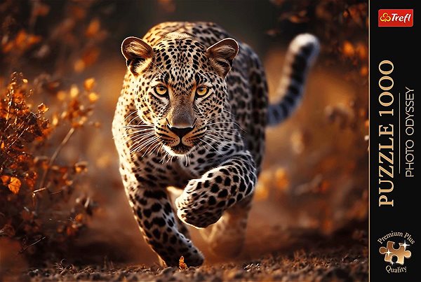Puzzle TREFL Premium Plus Photo Odyssey: Divoký leopard 1000 dielikov ...