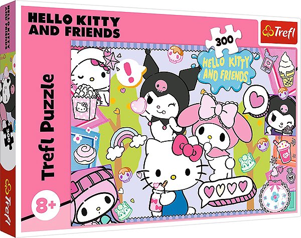 Puzzle TREFL Puzzle Hello Kitty: Bláznivé trio 300 dielikov ...