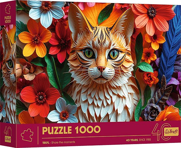 Puzzle TREFL Puzzle Paper Art: Mačka 1000 dielikov ...