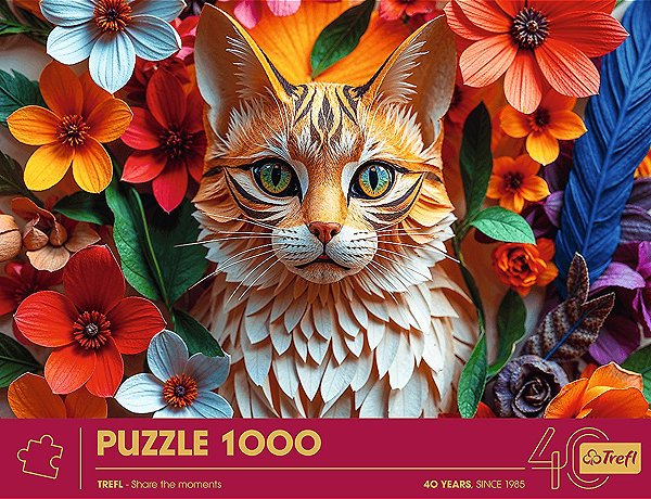 Puzzle TREFL Puzzle Paper Art: Mačka 1000 dielikov ...