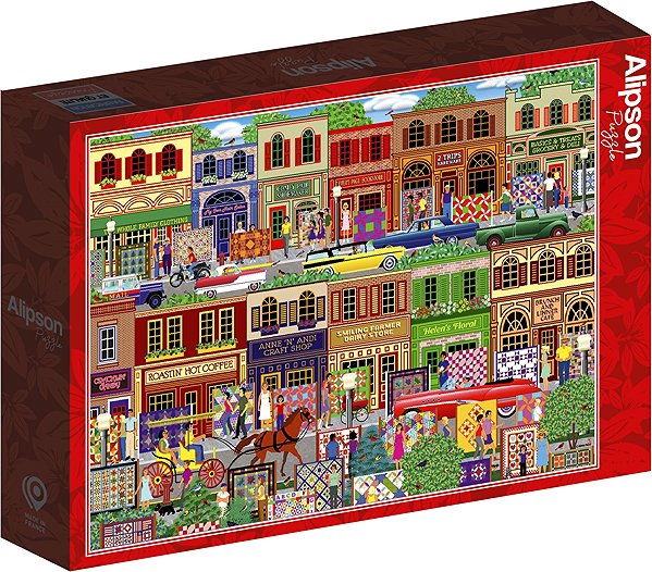 ALIPSON Puzzle Patchwork festival 1000 pieces.