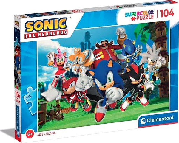 Puzzle CLEMENTONI Sonic the Hedgehog, 104 db ...