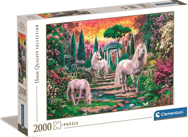 Puzzle Clementoni Klasszikus kerti unikornisok, 2000 darabos ...
