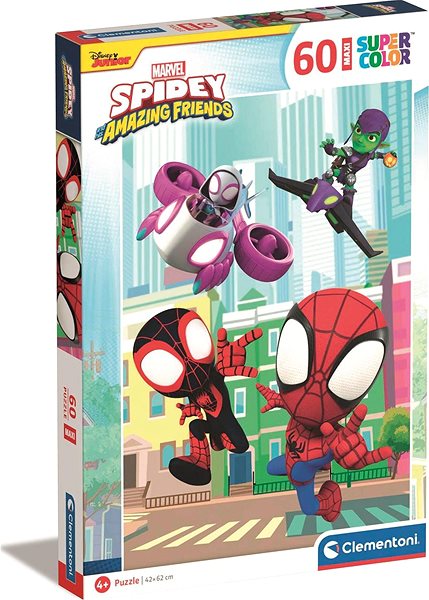 Puzzle CLEMENTONI Marvel: Spidey a jeho úžasní priatelia MAXI 60 dielikov ...