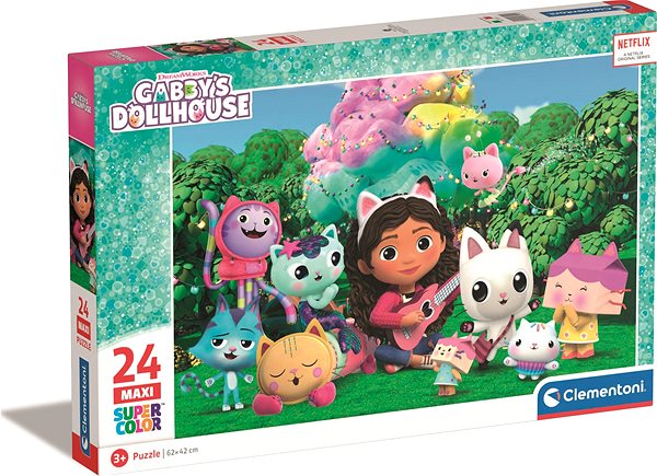 Puzzle CLEMENTONI Gábinin kouzelný domek: Na zahradě MAXI 24 dílků ...