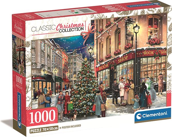 Puzzle CLEMENTONI Vánoční procházka 1000 dílků ...