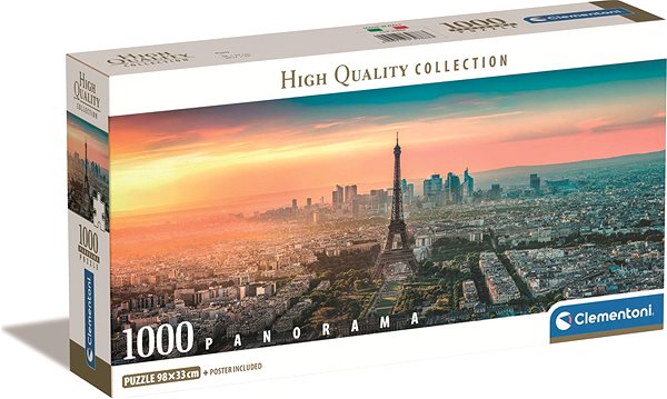 Puzzle CLEMENTONI Panoramatický Paríž 1000 dielikov ...