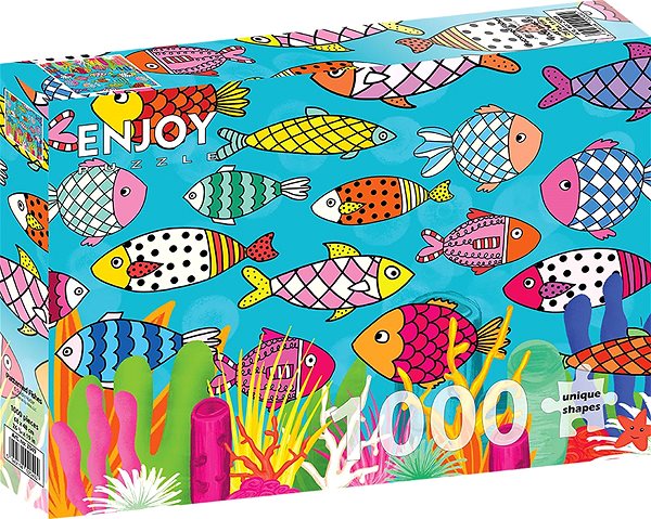 Puzzle ENJOY Puzzle Ryby so vzorom 1 000 dielikov ...