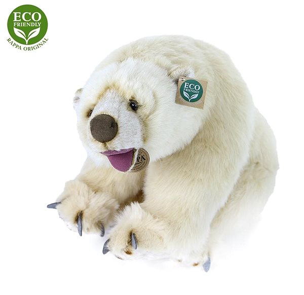 Plyšová hračka Rappa Eco-friendly plyšový ľadový medveď 43 cm ...
