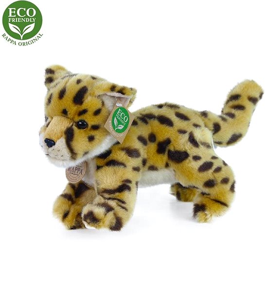 Plyšová hračka Plyšový Eco-friendly gepard mláďa, stojaci, s tvarovateľnými končatinami 22 cm ...