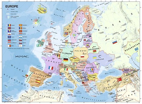 Puzzle Ravensburger Puzzle 128419 Karte von Europa 200 Teile ...
