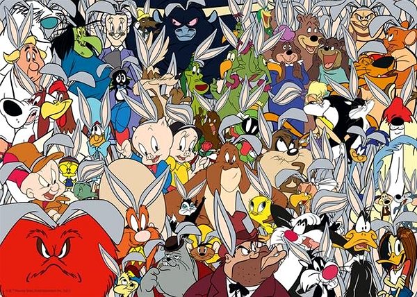 Puzzle Ravensburger puzzle 169269 Challenge Puzzle: Looney Tunes 1000 dielikov ...