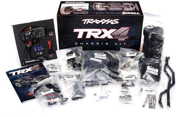 Távirányítós autó Traxxas TRX-4 1:10 TQi Kit karosszéria nélkül Csomag tartalma