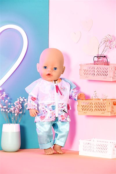 Puppenkleidung BABY born Freizeit-Outfit blaugrün, 43 cm ...