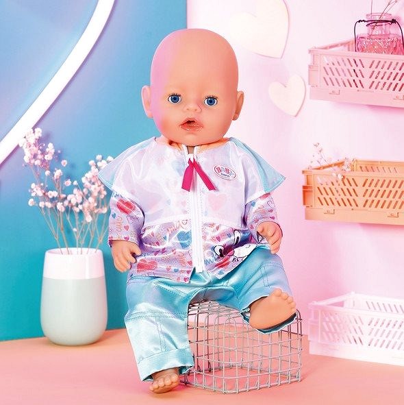 Puppenkleidung BABY born Freizeit-Outfit blaugrün, 43 cm ...