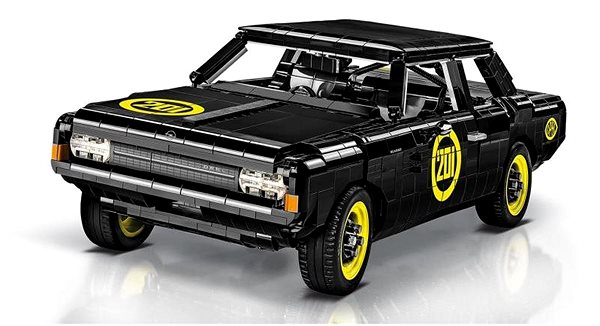 Building Set Cobi 24333 Opel Rekord C Schwarze Witwe in 1:12 scale Lateral view