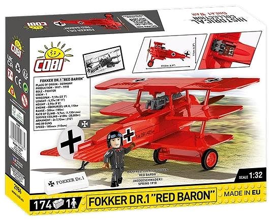 Building Set Cobi 2986 Fokker Dr. I Red Baron Packaging/box