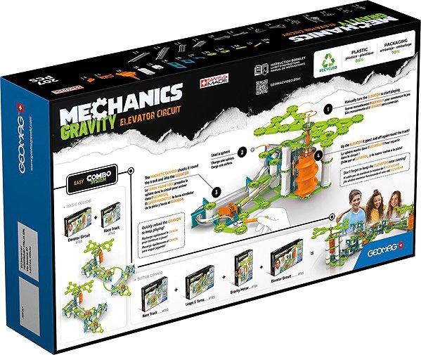 Építőjáték Mechanics Gravity 207 építőelem ...
