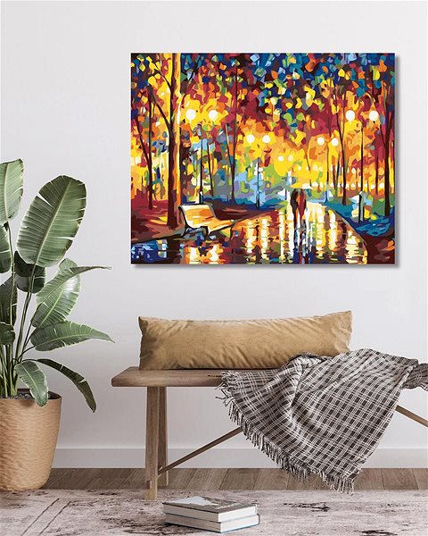Diamantové malování Diamondi - V DEŠTI, 40x50 cm, bez rámu a bez vypnutí plátna ...
