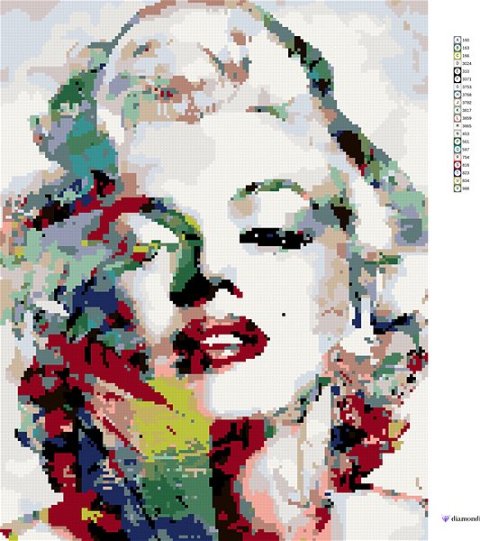 marilyn monroe diamond painting