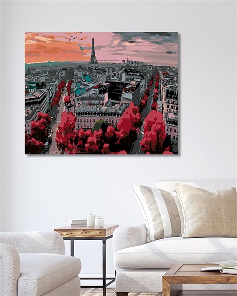Diamantové malování Diamondi - PAŘÍŽ, 40x50 cm, bez rámu a bez vypnutí plátna ...