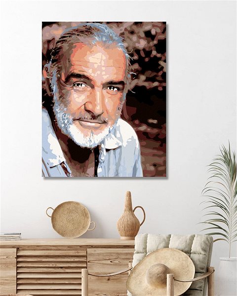 Diamantové malování Diamondi - SEAN CONNERY, 40x50 cm, vypnuté plátno na rám ...