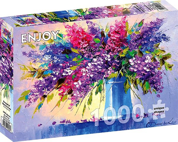 ENJOY Puzzle A bouquet of lilacs in a vase 1000 pieces.
