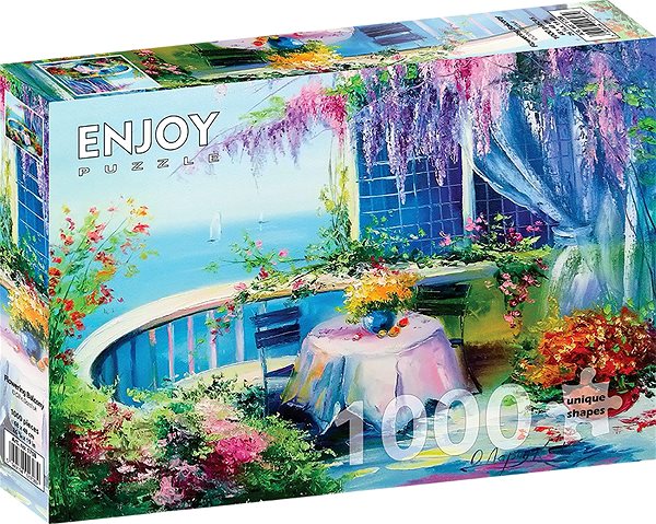 ENJOY Flower Balcony 1000-piece puzzle.
