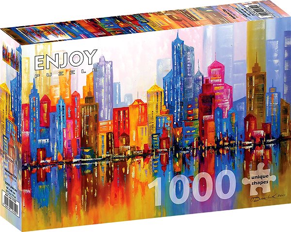 ENJOY Puzzle Rainbow city 1000 pieces.