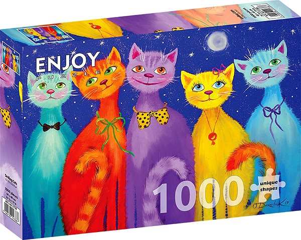 ENJOY Puzzle Smiling cats 1000 pieces.