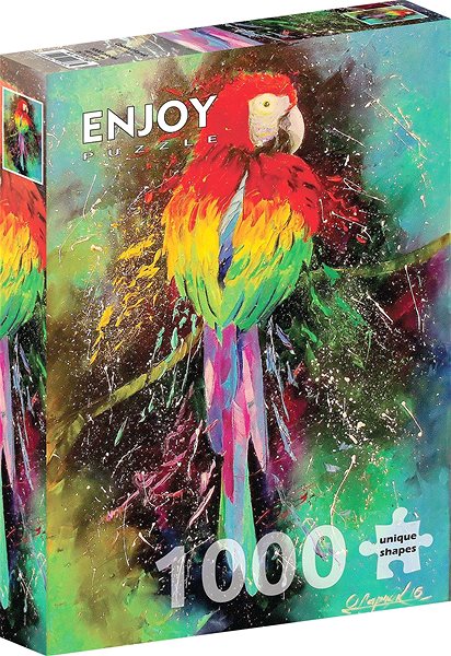 ENJOY Puzzle Colourful Parrot 1000 pieces.