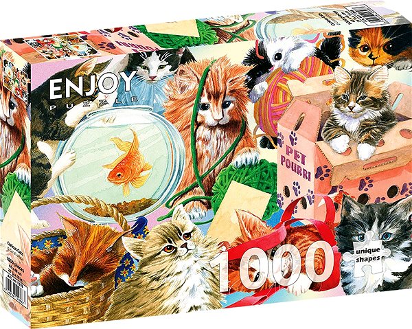 ENJOY Curious Cats 1000-piece puzzle.
