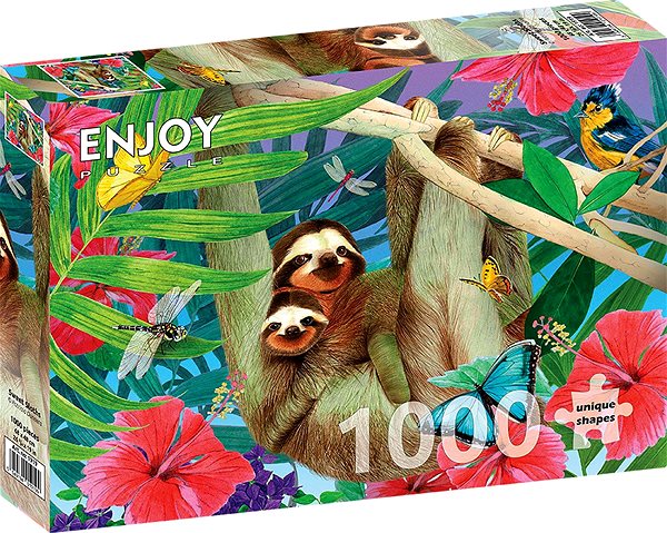 ENJOY Puzzle Sweet Sloths 1000 pieces.