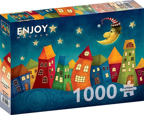 ENJOY Puzzle Colourful Houses 1000 pieces.