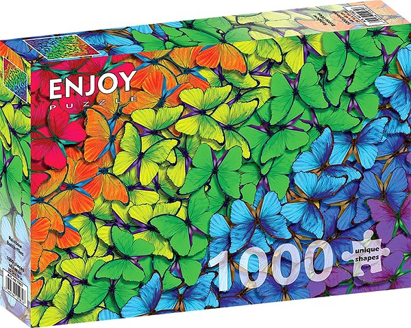 ENJOY Puzzle Rainbow Butterflies 1000 pieces.