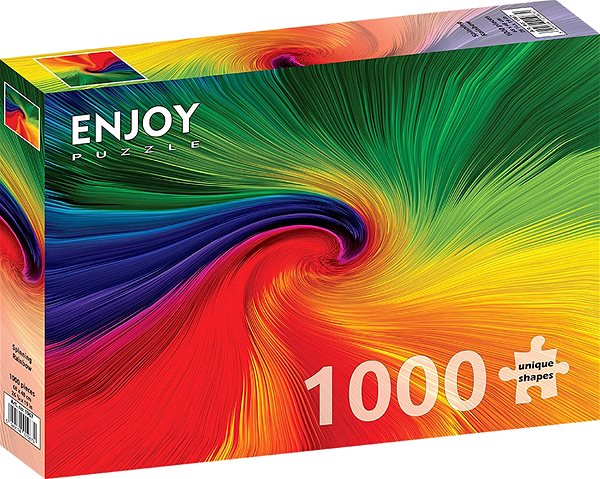 ENJOY Spinning a Rainbow puzzle 1000 pieces.